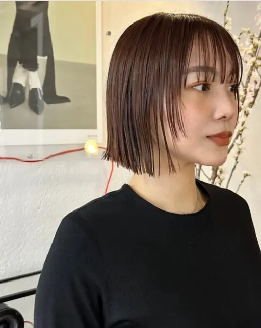 🩵ボブ限定🩵 切りっぱなしカット 【5cm以上カット】【35歳以下限定】