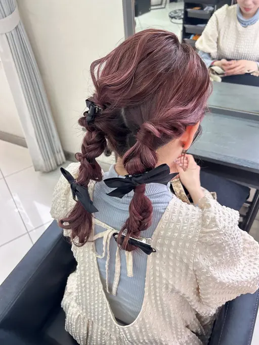 20%off！結婚式やライブ前など…褒められるヘアセット🫧minimo限定価格でご案内中！当日OK土日ご予約お早めに✨
