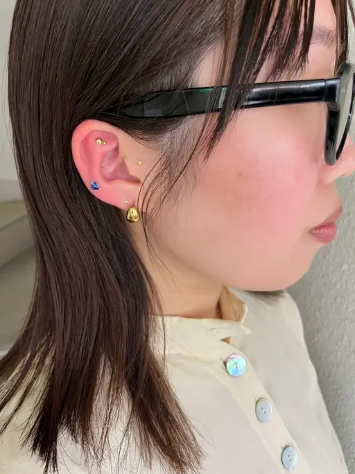 耳ツボjewelry💎　両耳10parts (追加parts可能) マッサージ込