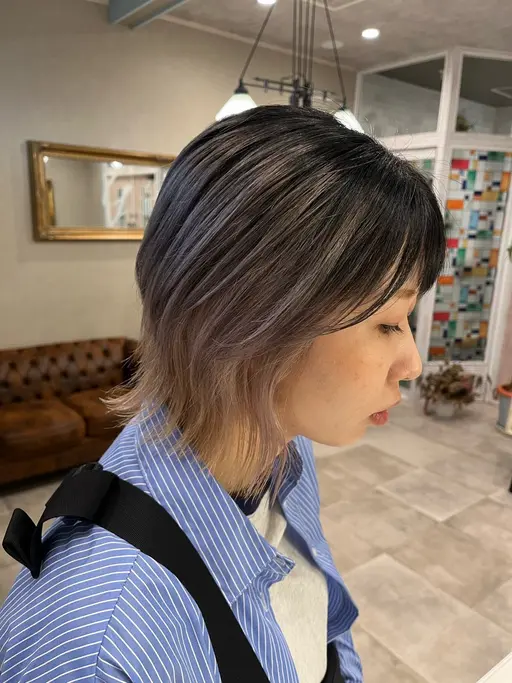 【バレイヤージュカラー】🌟ブリーチ有り◎白髪をぼかしたい方、立体感が欲しい方、イメージ写真持ち込み可♪