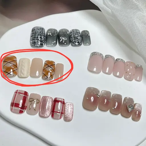 【指定デザイン】🩵オフなし🩵 秋冬トレンド*定額デザインネイル