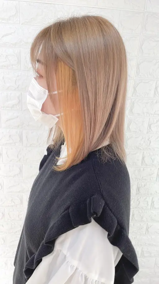 ミニモ学割🧡ポイントWカラー🧡【インナーブリーチ+イルミナカラ+3stepトリートメント】120分