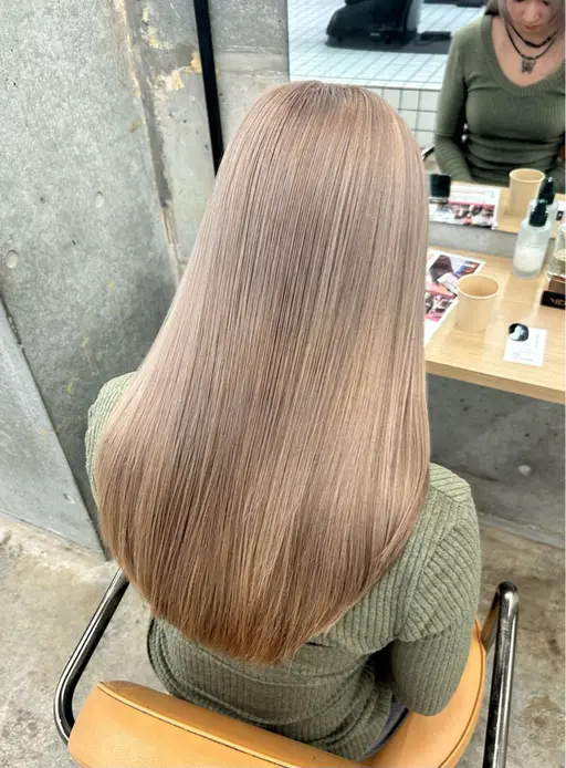 💎🩵ご新規様限定【ダブルカラー】ブリーチ➕ケアカラー➕1stepトリートメント