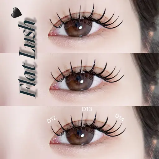 【💗フラットラッシュ💓】180本付け放題 （オフ込み∝束感仕上げ∝180本まで）￥7300→6800