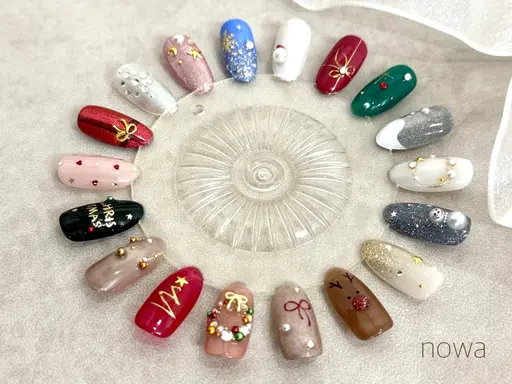 クリスマスデザイン🎄✨お好きなデザイン選択可能！両手で4本までデザインOK！カラー変更可能！