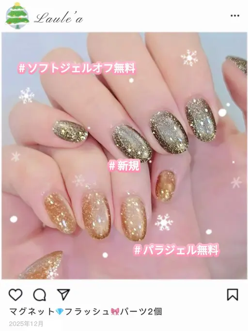 🐱マグネット💎フラッシュ🎀パーツ2個