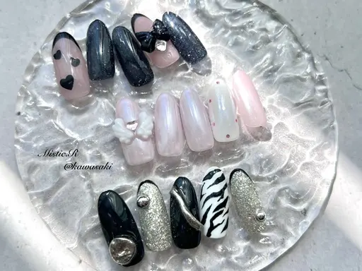 9/1(月)16:00~限定【オフあり】🍒54種類定額デザイン8300円🍒テストモデル💅🏻✨️