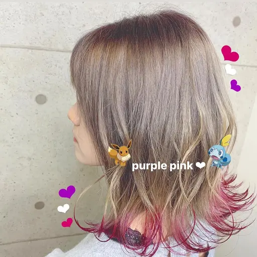 レディース限定👧🏻💗✂️ ポイントダブルカラー ＋カラー＋トリートメント (カットのみモデルの為無料)
