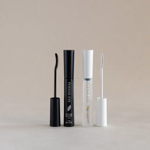 【束感set!!】#束感✕ブラック💝PHENIX美容液(ピンセット付き) + ラッシュリフトorエクステ100本