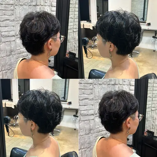 カット✂️＋パーマ🌀（ボブ・ショート・ミディアム）
