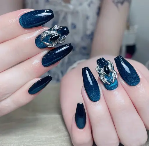 【チップ長さ出し】マグネット・ワンカラー・ラメングラ・+ パーツ2個込み 【⚠️オフ無し】¥4500