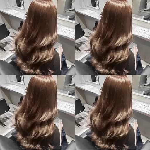 💫人気No.1💫ワンカラー➕Aujua2step➕超音波アイロン〖 髪質改善/韓国ヘア🇰🇷〗(寒色,艶髪)