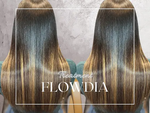 【美髪・体感】カット+縮毛矯正+酸熱FLOWDIAトリートメント