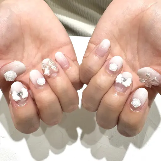 ⚠️オフなし⚠️フルオーダーコース(パラジェル使用✨)※爪の白い部分にある程度長さのある方
