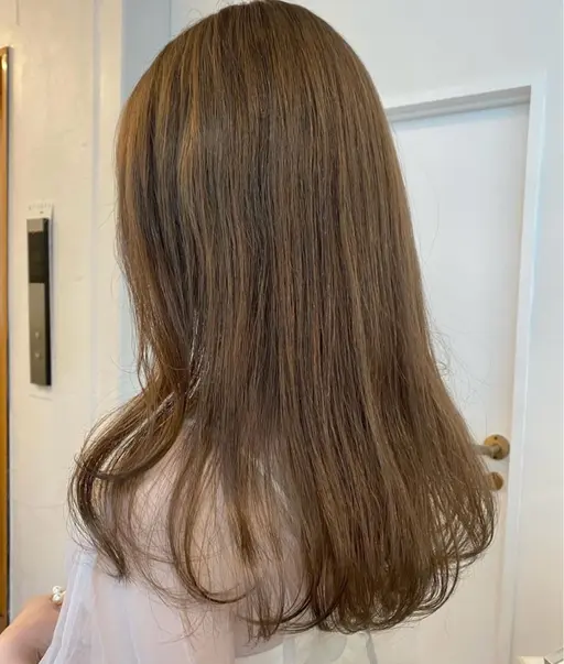 透明感カラー + 髪質改善Aujua 4 step treatment🪄💖