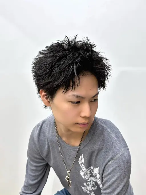 メンズスパイキーショート