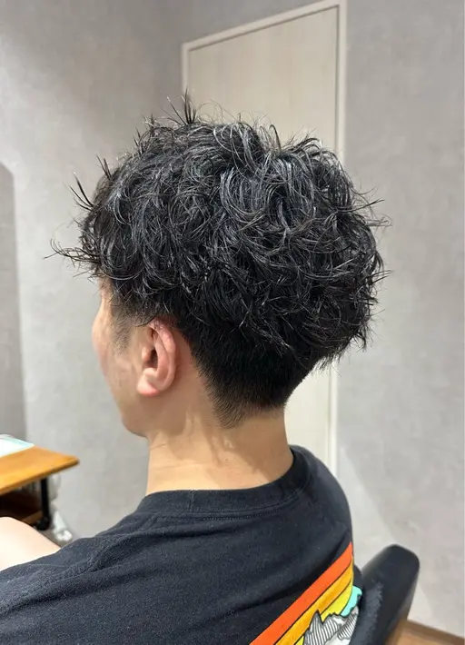 🏝️メンズカット＋パーマ＋前処理剤