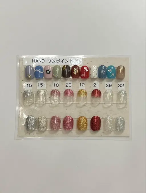 ❪オフなし❫ ワンカラーorラメ1色orラメグラにワンポイント🎼
