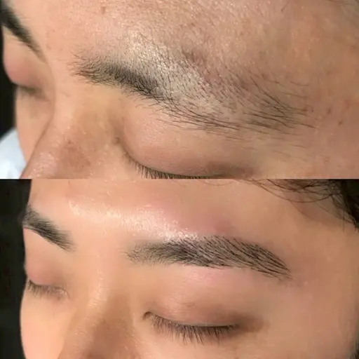 本格メンズアイブロウスタイリング＋眉毛エクステ20-40本
