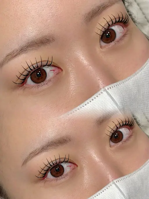 まつ毛エクステ最新技術🆕アンドヘルシー100本💞