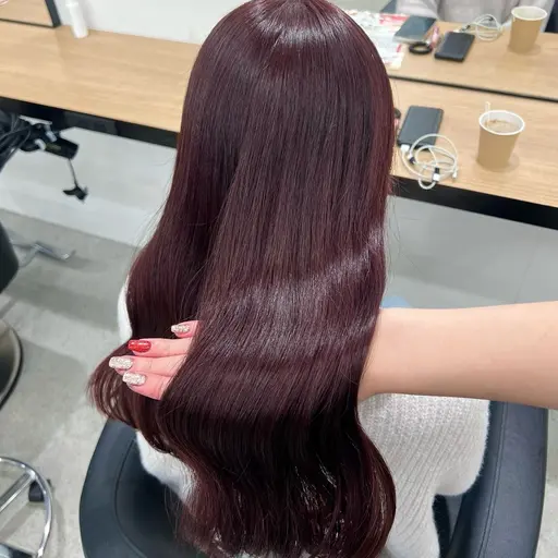 🍒暖色系カラー🍒➕髪質改善トリートメント✨️💗写真映え間違いなしの超盛れるカラー💗ケアもしっかり💗