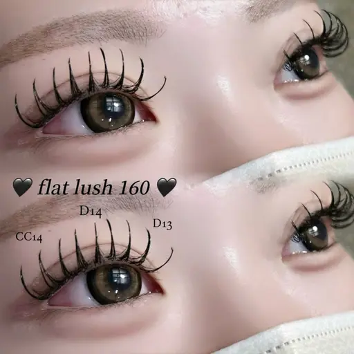 【24日限定】🤍flat lush つけ放題(200本)🤍オフ込 2時間半程度✨根元コーティング付