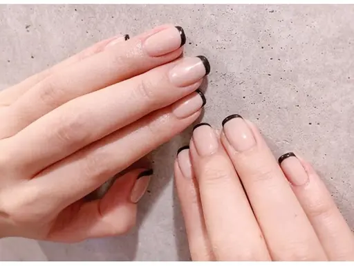 【オフ込み】フレンチネイル（ベースカラーとフレンチカラー選べる2色）⚠️現金指定1500円！