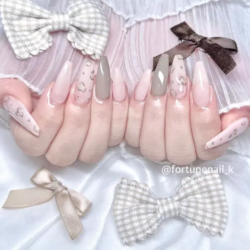 激安クーポン11/21限定🩵ガーリー、ワンホン韓国ネイル60分持ち込みデザイン🤍ྀི