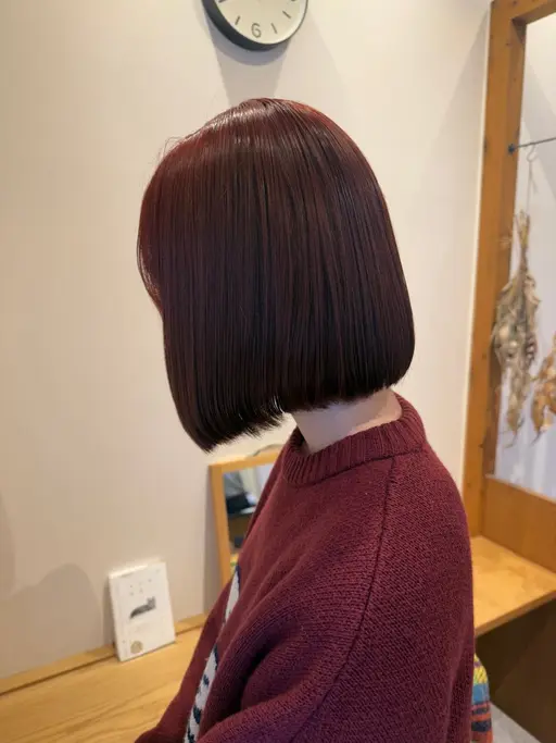 【平日限定◎】似合わせカット✂️＋透明感ワンカラー＋スチームTR付き