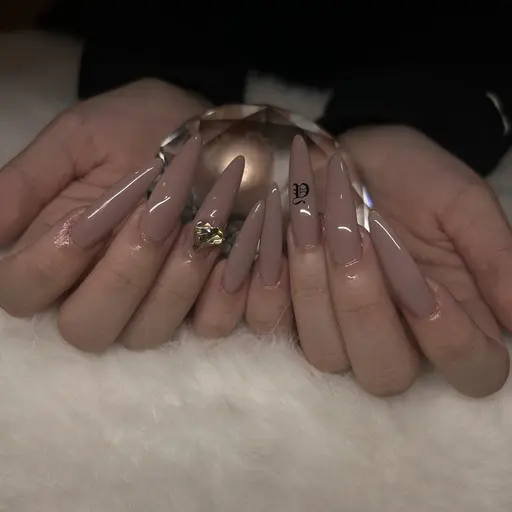 ✨ロングネイル✨【長さ出し10本】ワンカラー(オフなし)