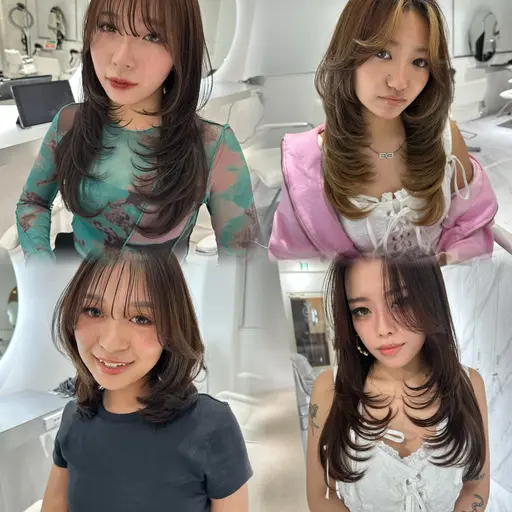 海外風ｻﾞｸｻﾞｸ  layer cut💋