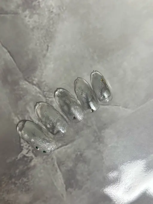 超時短メニュー！ハートホロニュアンスネイル💓口コミ投稿でジェルオフ、ケア無料👼✨