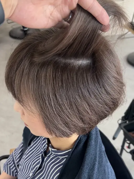 似合わせカット＋白髪ぼかしカラー