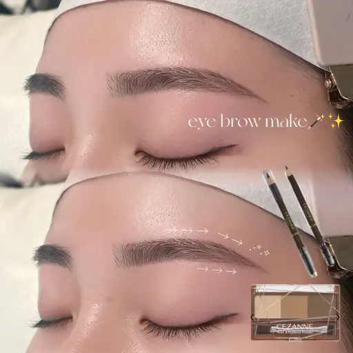 《黄金比×最新トレンド💠》美眉アイブロウWAX (メイク込) ¥3800