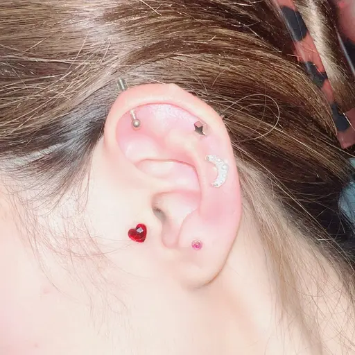 🦋耳ツボジュエリー10粒セット💎