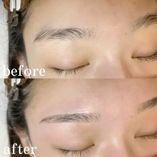 アイブロウワックス脱毛