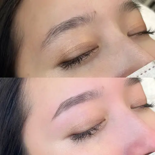 美眉アイブロウWax脱毛➕眉メイク仕上げ🪽🫧