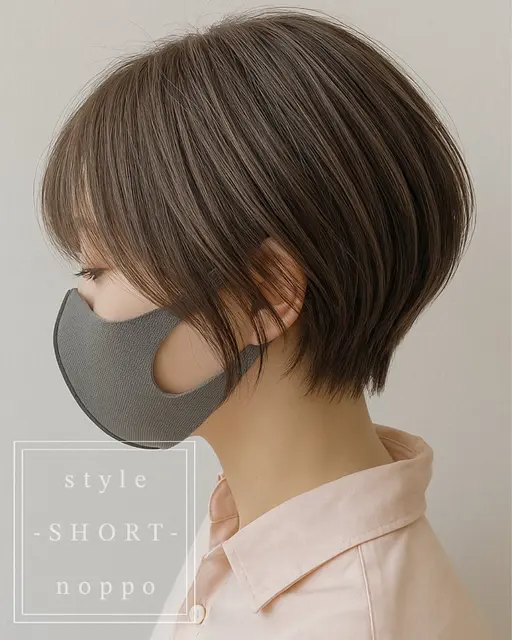 ｟大人女性オーダー人気✨｠くびれショートカット＋透明感カラー
