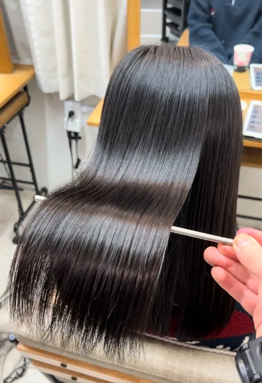 髪質改善🙆酸性ストレート縮毛矯正orナチュラル縮毛矯正＆カット¥14000カットなしでもOK🙆