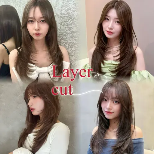 【平日限定】♡✂️カット✂️+ワンステップトリートメント♡(3cm以上きらせて頂ける方、レイヤー可能♡)