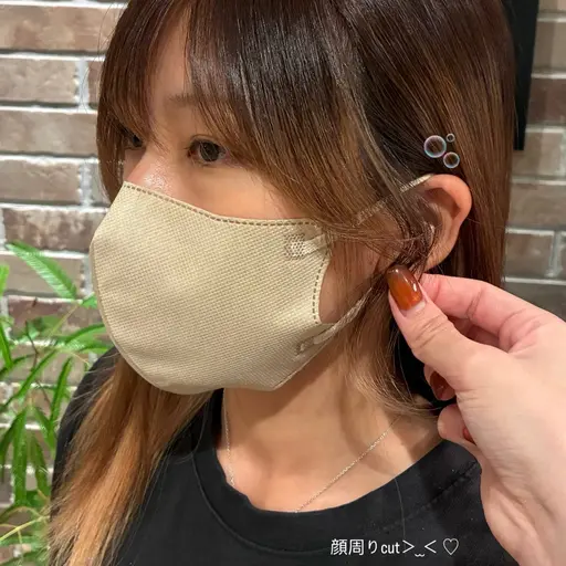 【韓国アイドル風🎀】垢抜けサイドバングカット✂️♡