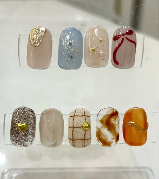 🩵オフなし🩵シンプルアート（2本）
