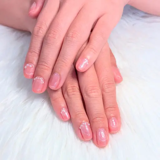 【14日限定✨マグネット可❣】ワンカラー💎シンプルパーツ付け放題💙フットorハンド オフ込