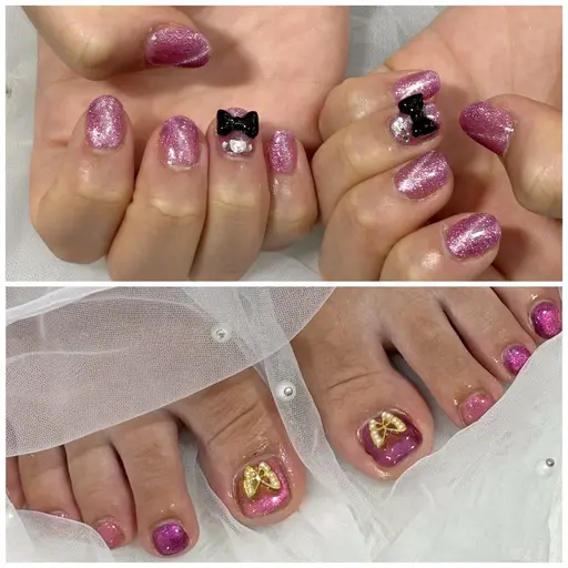 【９/19​〜​21限定価格✨】マグネット、ラメ使い放題🌟パーツ2個まで🆗✨【ハンドorフット】【オフ込】