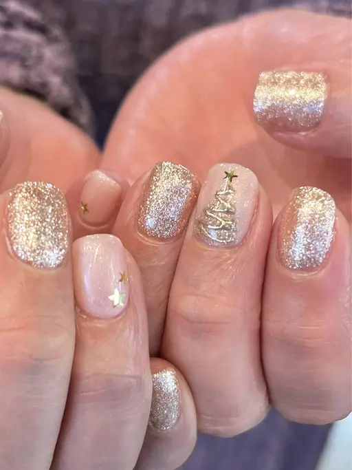 【オフなし】✽練習モデル✽アート2本(クリスマスツリー)