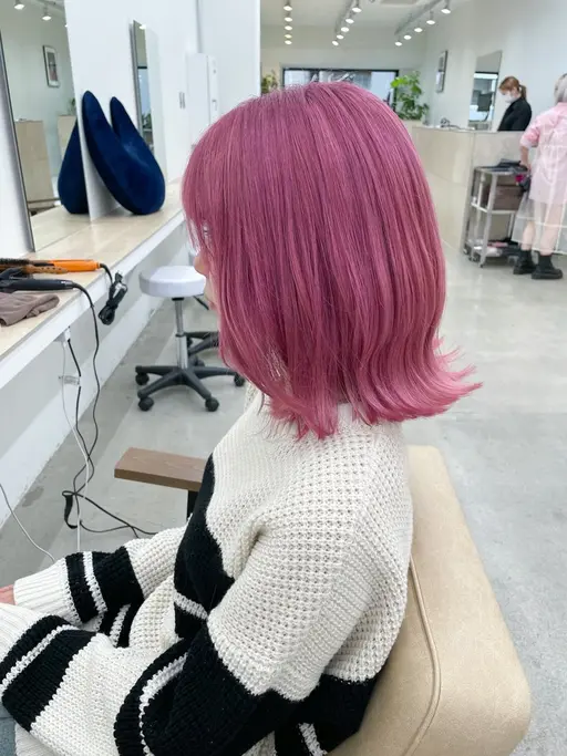 ⭐️透け感たっぷり✨ケアブリーチonカラー&トリートメント⭐️/ダブルカラー/リタッチ/ショート/メンズ