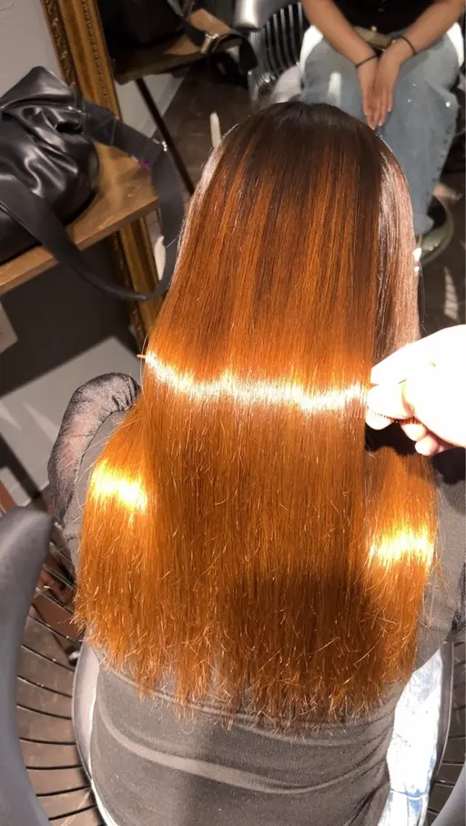 【後ろ姿の撮影OKな方のみの限定📸】シルク縮毛矯正+髪質改善トリートメント+カット