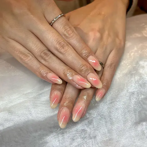 【Hand】ベース込み★チークネイル★ご新規様オフ無料 ¥4500→¥3400