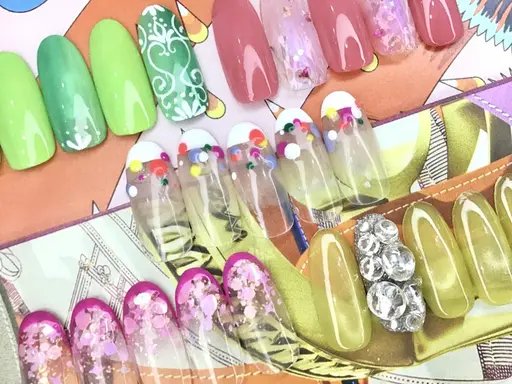 🎀8月限定💛サンプル1000種以上から選べる💛デザインコース【ハンド】　オフ無　¥3980