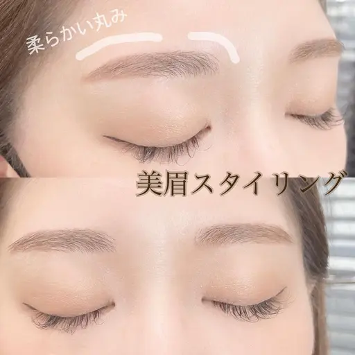🌹黄金比美眉スタイリング 間引き込🌹WAX＋アイブロウメイク付